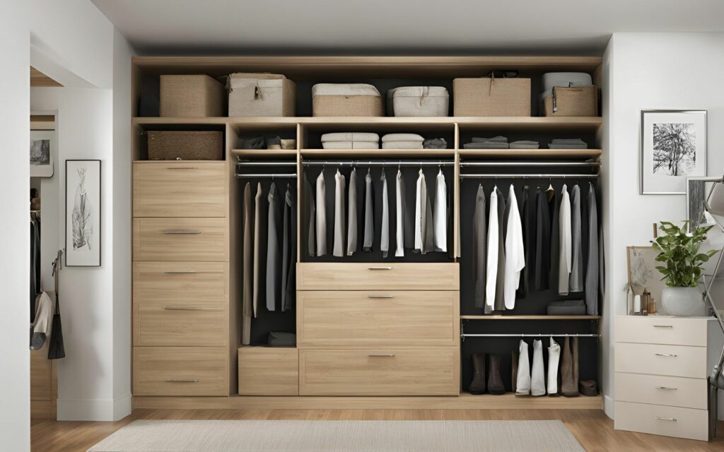 Custom Reach-in Closet Design & Organization. Reach-in Closet #2